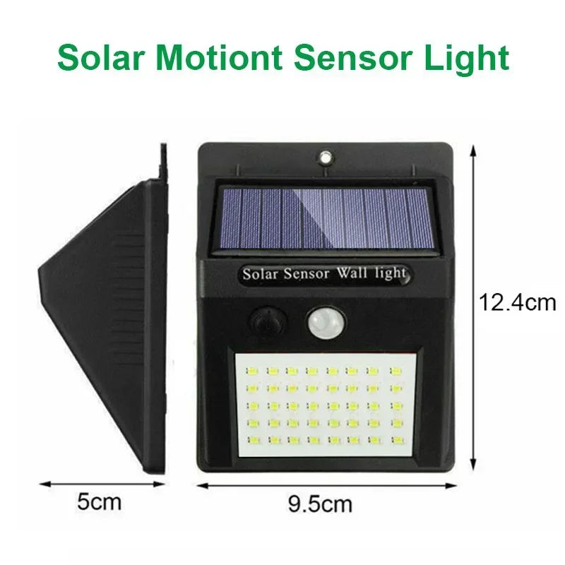 Solar LED PIR Motion Sensor Wall Light