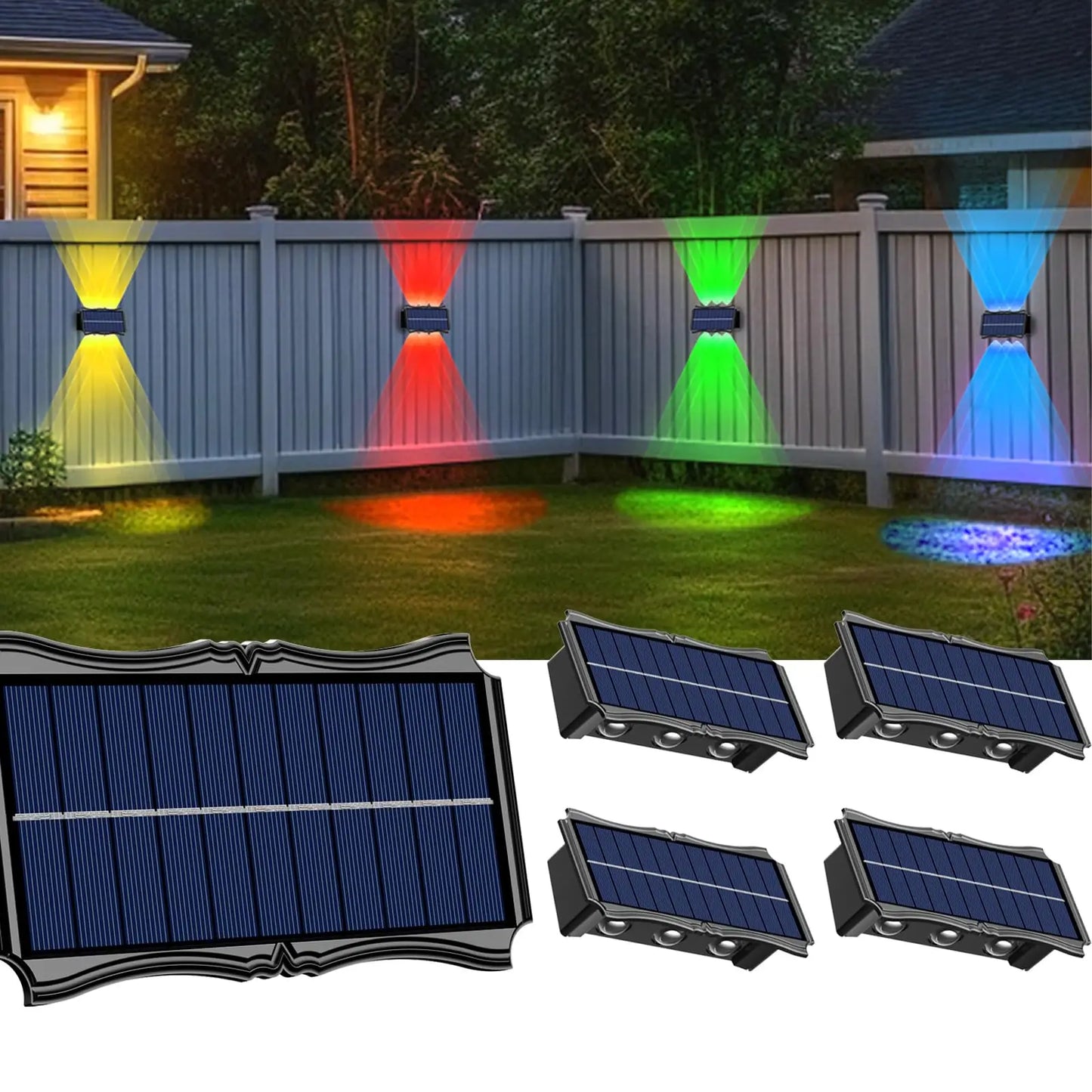 Solar Multi Color Wall Lamp