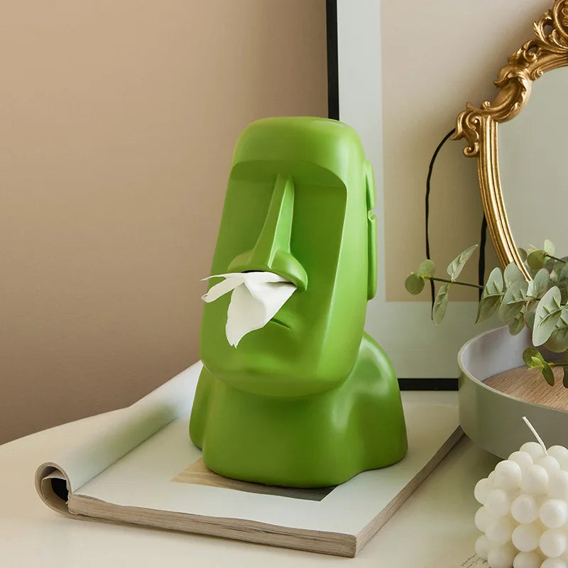 Stone Statue Tissue Holder