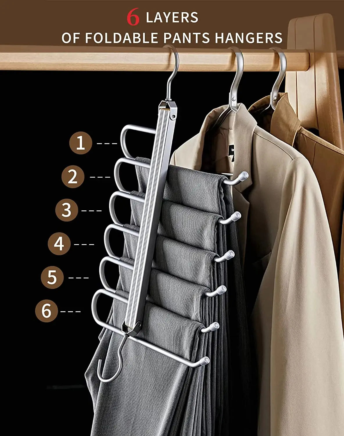 6 Layers Aluminum Hanger