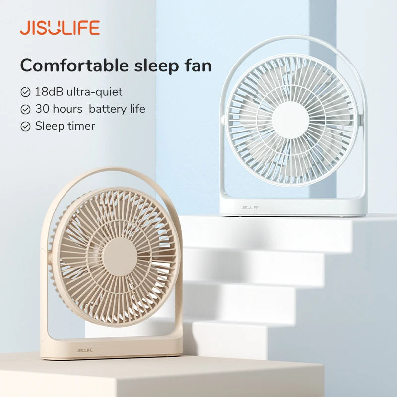 JISULIFE Desktop Fan Whisper Quiet