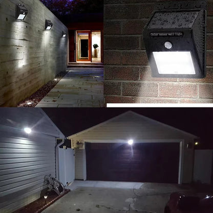 Solar LED PIR Motion Sensor Wall Light