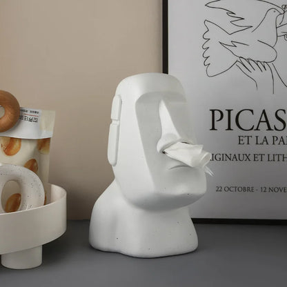 Stone Statue Tissue Holder