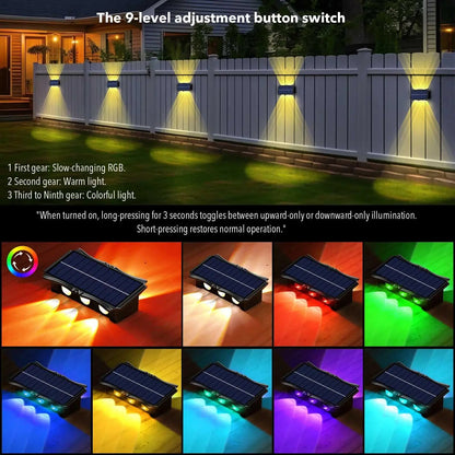 Solar Multi Color Wall Lamp